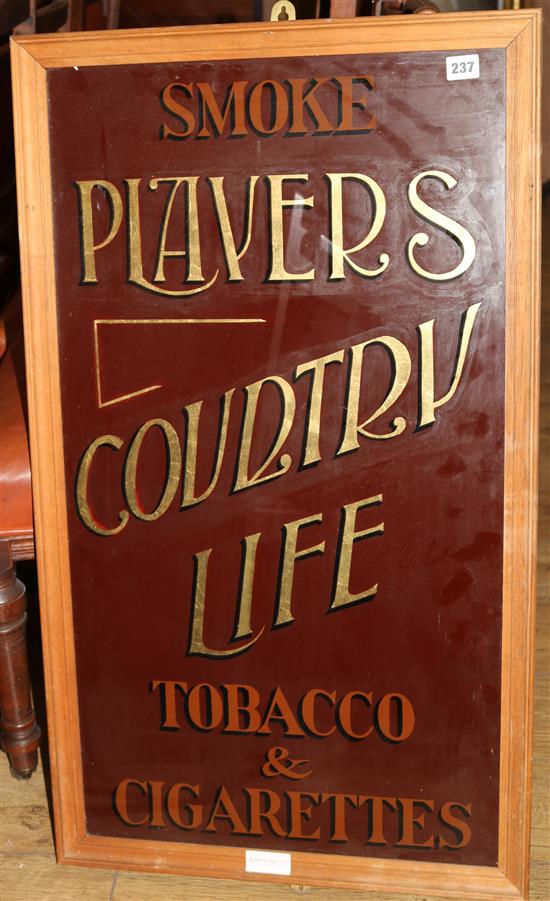 A Players glass sign